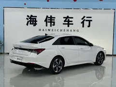 2022 Hyundai Elantra 1.5L CVT LUX Premium, белый — фото 13