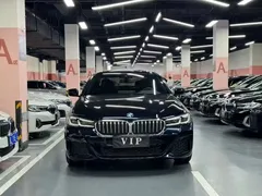 2022 BMW 5 Series 5 530Li M, синий — фото 2