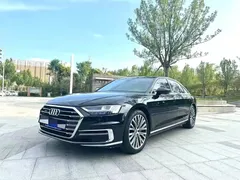 2021 Audi A8L 55 TFSI quattro, чёрный — фото 1