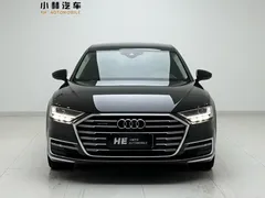 2021 Audi A8L 55 TFSI quattro, чёрный — фото 2