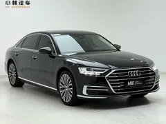 2021 Audi A8L 55 TFSI quattro, чёрный — фото 3