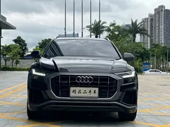 2021 Audi Q8 55 TFSI, чёрный — фото 2