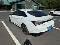 2022 Hyundai Elantra 1.5L CVT LUX Premium, белый — фото 6