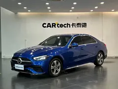 2022 Mercedes-Benz C-Class C 200 L Sport, синий — фото 1