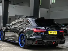 2021 Audi RS 6 4.0T Avant Premium, чёрный — фото 3