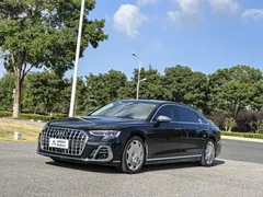 2022 Audi A8L Horch, чёрный — фото 1