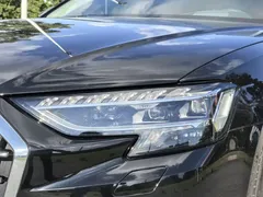 2022 Audi A8L Horch, чёрный — фото 4