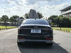 2022 Audi A8L Horch, чёрный — фото 19