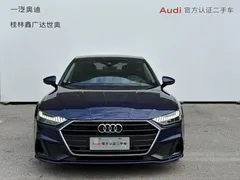 2021 Audi A7 45 TFSI, синий — фото 2