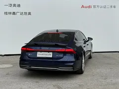 2021 Audi A7 45 TFSI, синий — фото 18