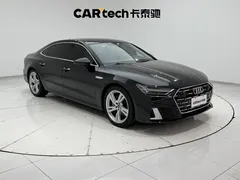 2022 Audi A7L L 45 TFSI S-line, чёрный — фото 2