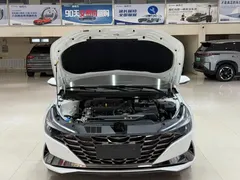 2022 Hyundai Elantra 1.5L CVT LUX Premium, белый — фото 7