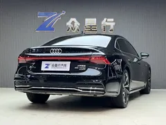 2022 Audi A7L L 45 TFSI quattro S-line, чёрный — фото 2