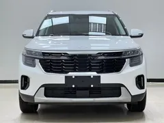 2023 Kia Seltos 1.5L CVT Luxury, белый — фото 2