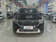 2023 Kia Seltos 1.5L CVT Luxury, чёрный — фото 2