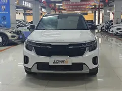2023 Kia Seltos 1.5L CVT Luxury, белый — фото 2
