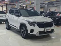 2023 Kia Seltos 1.5L CVT Luxury, белый — фото 3