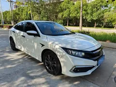 2019 Honda Civic 180TURBO CVT V, белый — фото 3