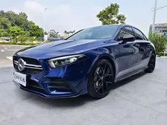 2020 Mercedes-Benz A-Class AMG A 35 L 4MATIC, синий — фото 1