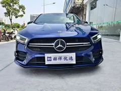 2020 Mercedes-Benz A-Class AMG A 35 L 4MATIC, синий — фото 2
