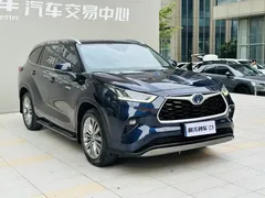 2022 Toyota Highlander Hybrid 2.5L 4WD Premium 7, синий — фото 3