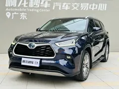 2022 Toyota Highlander Hybrid 2.5L 4WD Premium 7, синий — фото 19