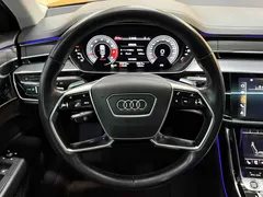 2021 Audi A8L 50 TFSI quattro, чёрный — фото 4
