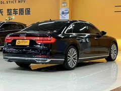 2021 Audi A8L 50 TFSI quattro, чёрный — фото 5