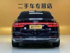 2021 Audi A8L 50 TFSI quattro, чёрный — фото 6