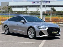 2023 Audi A7 45 TFSI, белый — фото 3