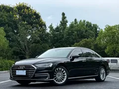 2021 Audi A8L 50 TFSI quattro, чёрный — фото 1