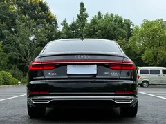 2021 Audi A8L 50 TFSI quattro, чёрный — фото 4