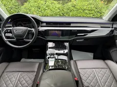 2021 Audi A8L 50 TFSI quattro, чёрный — фото 10