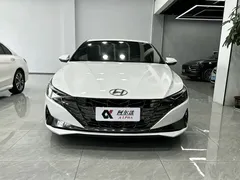 2021 Hyundai Elantra 240TGDi DCT LUX Premium, белый — фото 2
