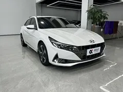 2021 Hyundai Elantra 240TGDi DCT LUX Premium, белый — фото 3