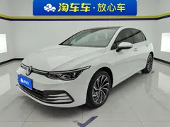 2021 Volkswagen Golf 280TSI DSG Pro, белый — фото 1