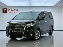 2020 Toyota Alphard Hybrid 2.5L Luxury, чёрный — фото 1