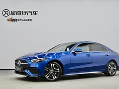 2023 Mercedes-Benz C-Class C 350 eL PHEV, синий — фото 1