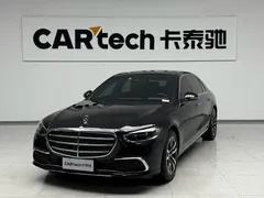 2023 Mercedes-Benz S-Class S 400 L Luxury, чёрный — фото 1