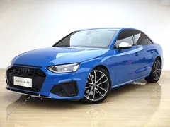 2020 Audi S4 3.0TFSI, синий — фото 1