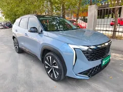 2023 Geely Atlas L 1.5TD DCT Luxury, синий — фото 4