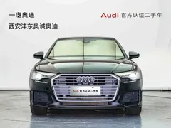 2021 Audi A6L 45 TFSI quattro, чёрный — фото 2
