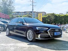 2022 Audi A8L 50 TFSI quattro, чёрный — фото 3