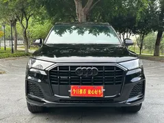 2022 Audi Q7 55 TFSI quattro S line, чёрный — фото 2