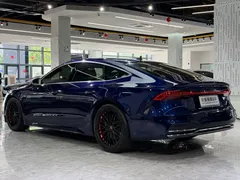 2020 Audi A7 45 TFSI, синий — фото 15