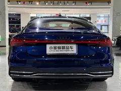 2020 Audi A7 45 TFSI, синий — фото 16