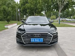 2022 Audi A8L 50 TFSI quattro, чёрный — фото 2