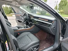 2022 Audi A8L 50 TFSI quattro, чёрный — фото 10