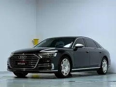 2022 Audi A8L 50 TFSI quattro, чёрный — фото 4
