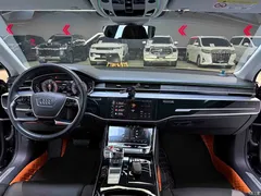2022 Audi A8L 50 TFSI quattro, чёрный — фото 10
